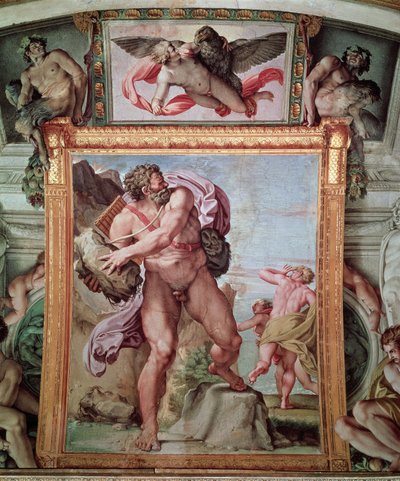 Polyphemus Attacking Acis and Galatea (detail) by Annibale Carracci